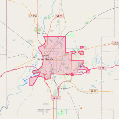 Map of Terre Haute