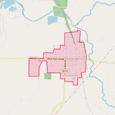 Map of Thorntown