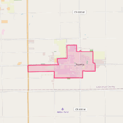 Map of Topeka