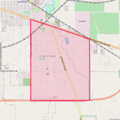 Map of Trail Creek