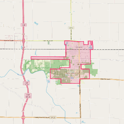 Map of Upland