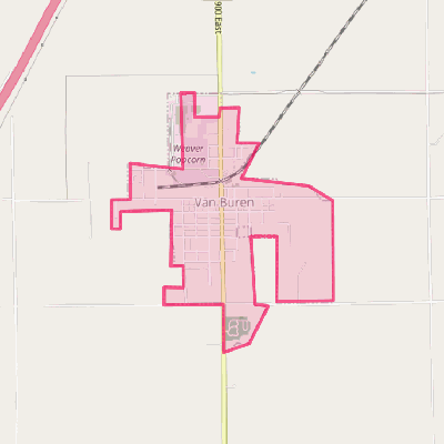 Map of Van Buren