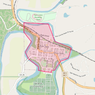 Map of Vernon