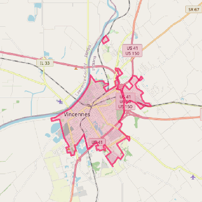 Map of Vincennes