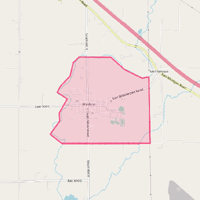 Map of Waldron