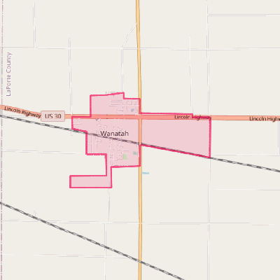 Map of Wanatah