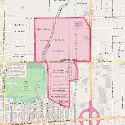 Map of Warren Park