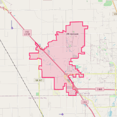 Map of Whitestown