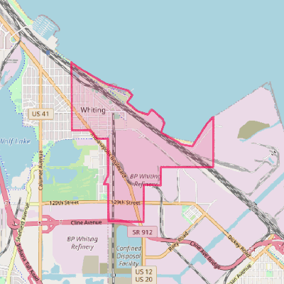 Map of Whiting