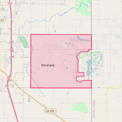 Map of Winfield