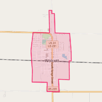 Map of Wolcott