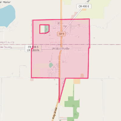 Map of Wolcottville