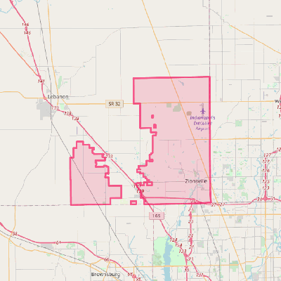 Map of Zionsville