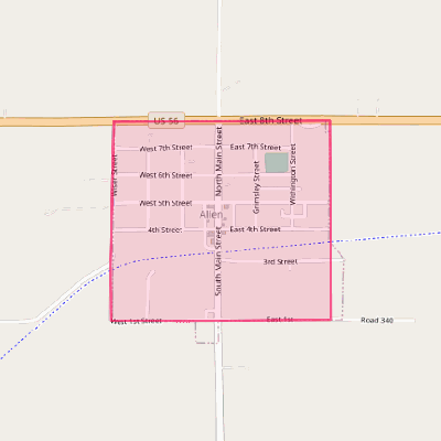 Map of Allen