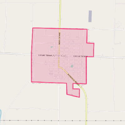 Map of Americus