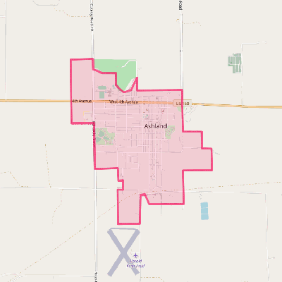 Map of Ashland