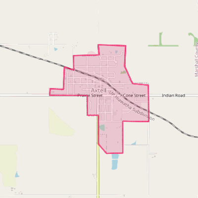 Map of Axtell