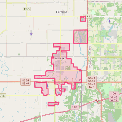 Map of Basehor