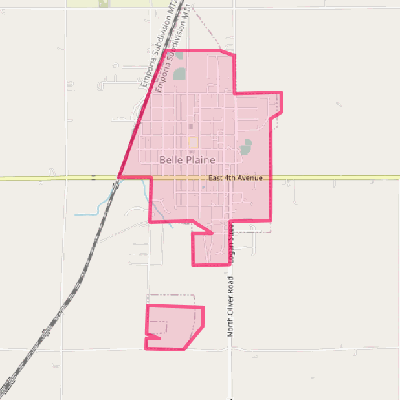 Map of Belle Plaine