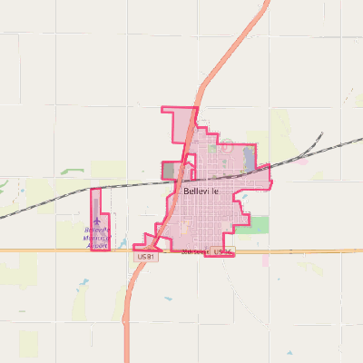 Map of Belleville