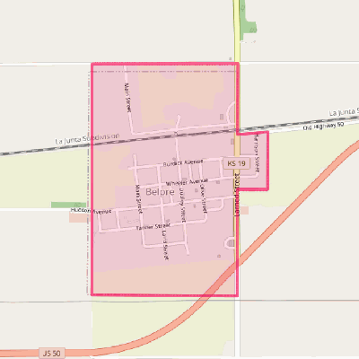 Map of Belpre