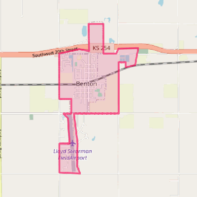 Map of Benton