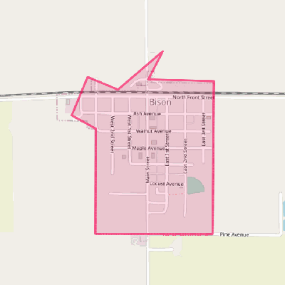 Map of Bison