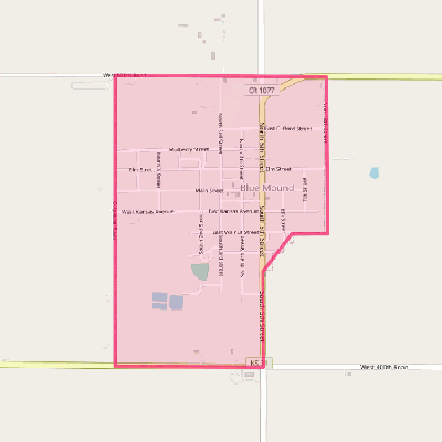 Map of Blue Mound