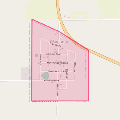 Map of Bogue