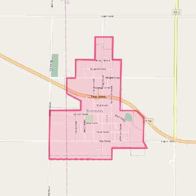 Map of Bronson