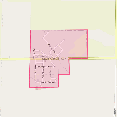 Map of Brownell