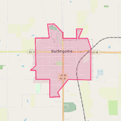 Map of Burlingame