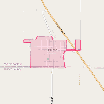 Map of Burns