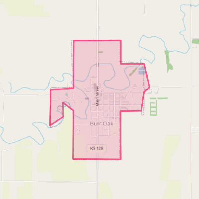 Map of Burr Oak