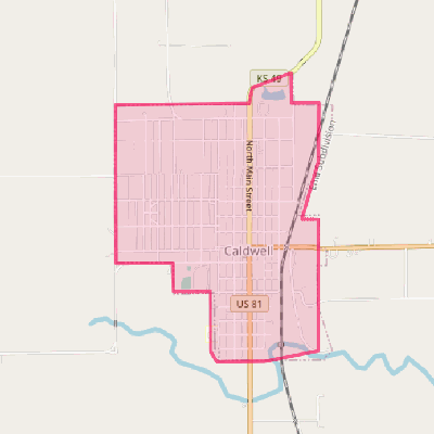 Map of Caldwell