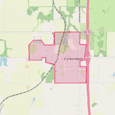 Map of Carbondale