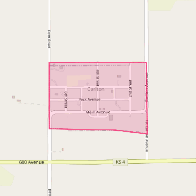 Map of Carlton