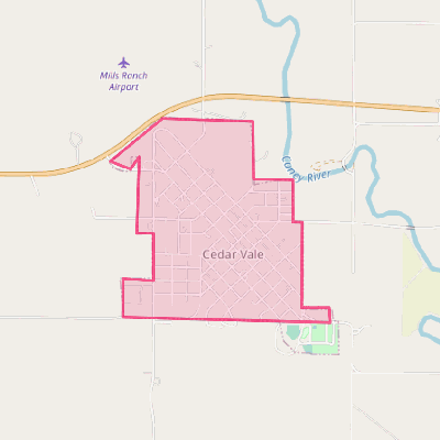 Map of Cedar Vale