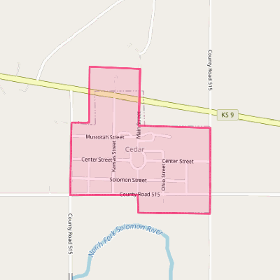 Map of Cedar