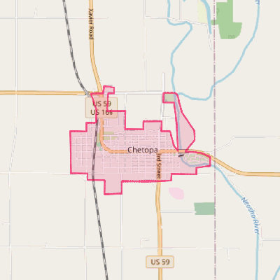 Map of Chetopa