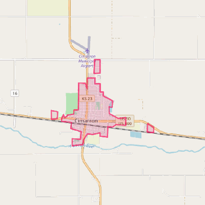 Map of Cimarron