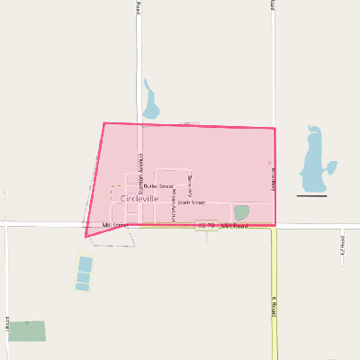 Map of Circleville