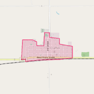 Map of Claflin