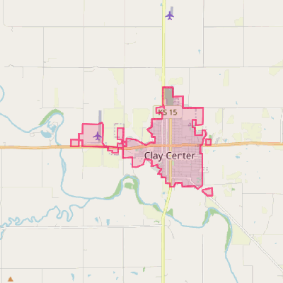 Map of Clay Center