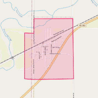 Map of Clayton