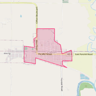 Map of Clifton