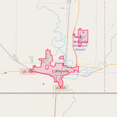 Map of Coffeyville