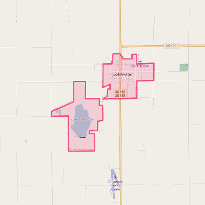 Map of Coldwater