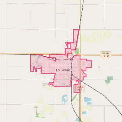 Map of Columbus