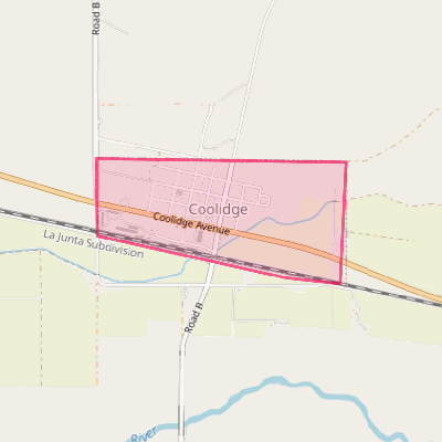 Map of Coolidge